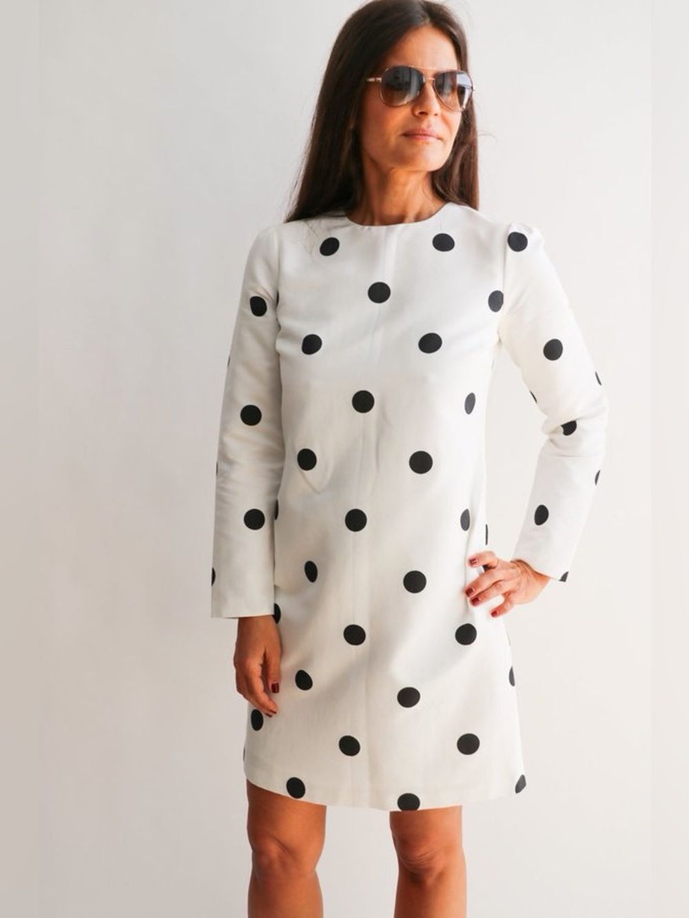Cynthia Rowley Brooklynn Polka Dot Silk Mini Dress Sz 8